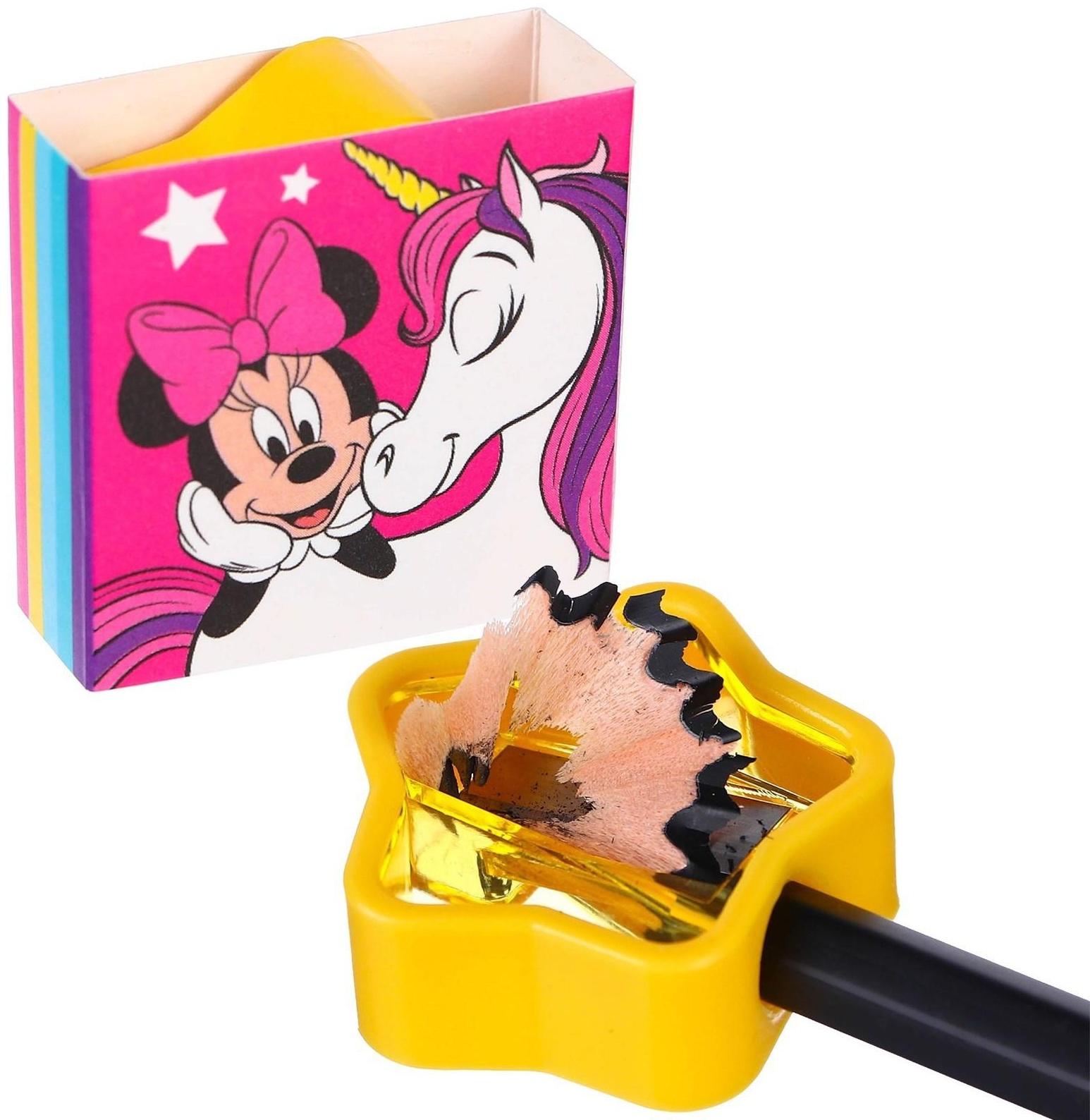 Точилка пластиковая с обечайкой, Минни Маус