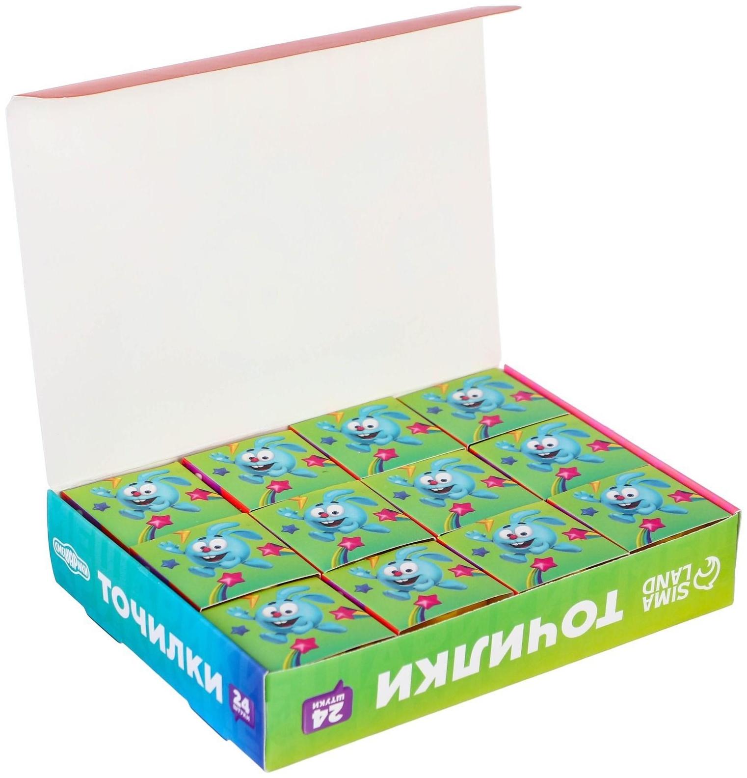 Точилка пластиковая с обечайкой, Смешарики