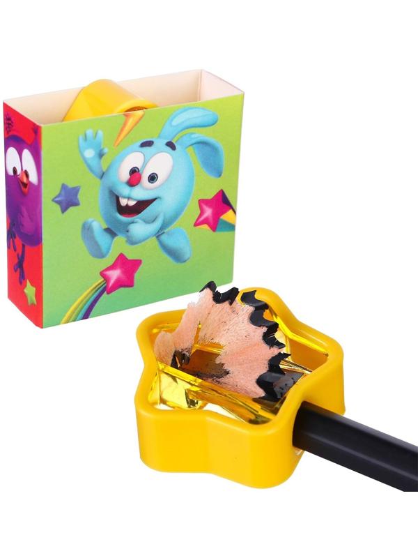 Точилка пластиковая с обечайкой, Смешарики