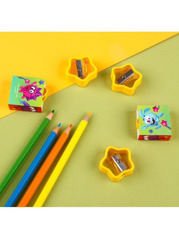 Точилка пластиковая с обечайкой, Смешарики