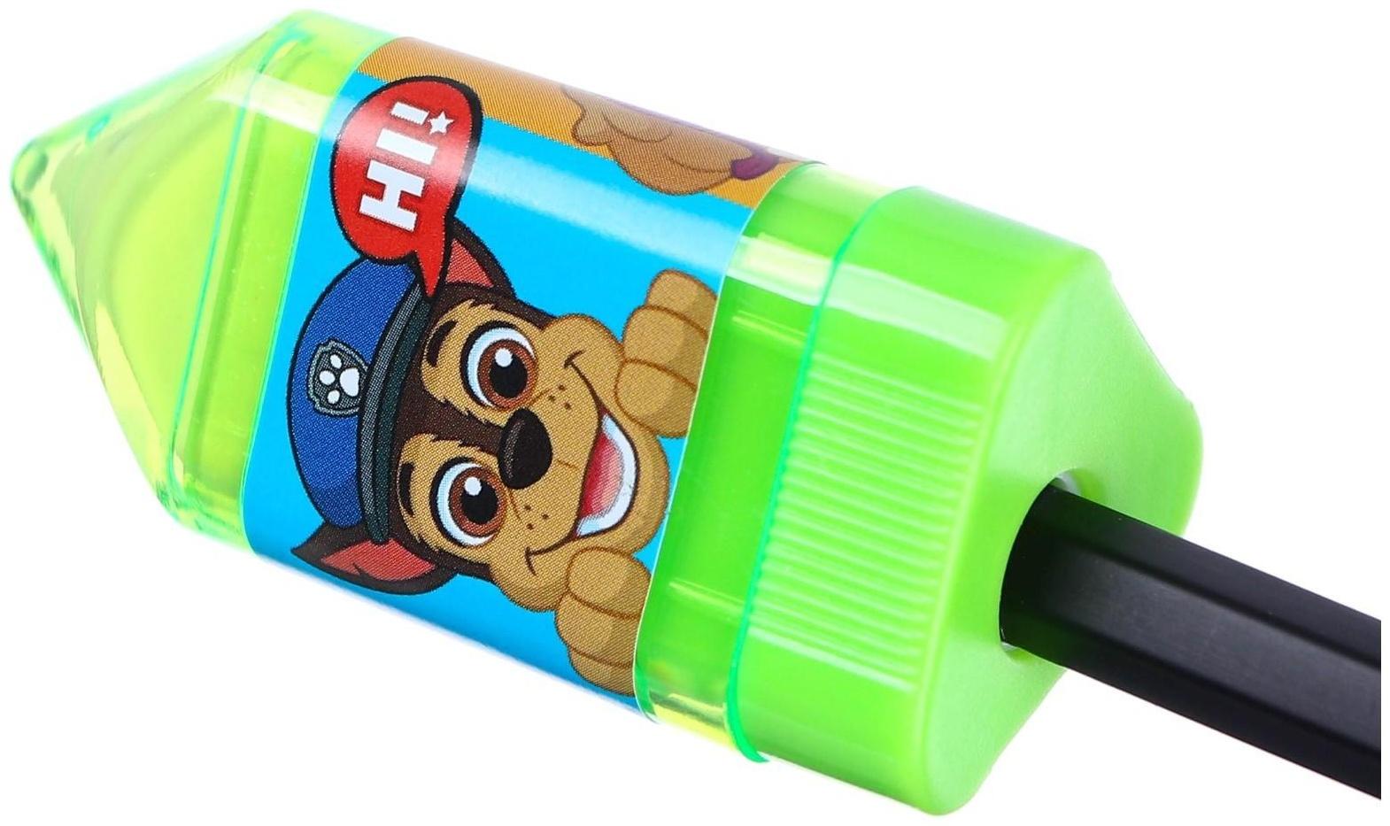 Точилка с ластиком, пластиковая, PAW PATROL