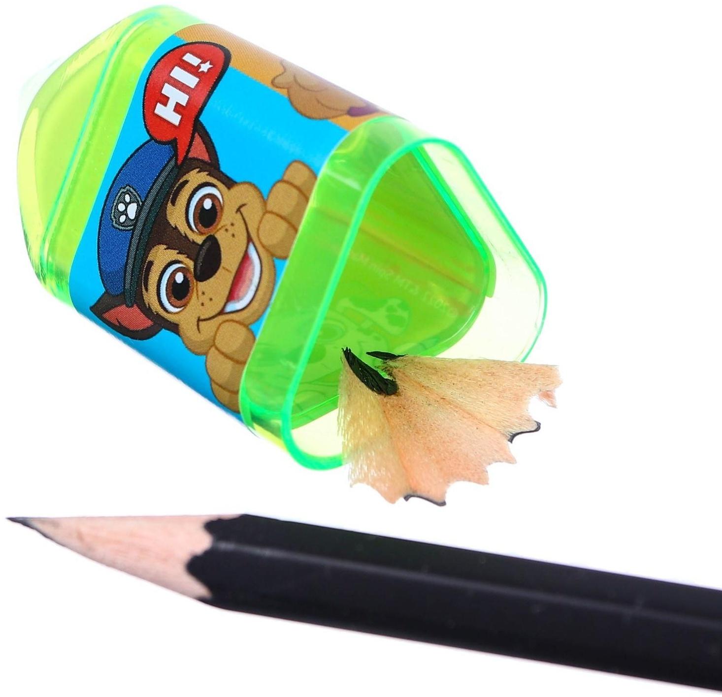 Точилка с ластиком, пластиковая, PAW PATROL