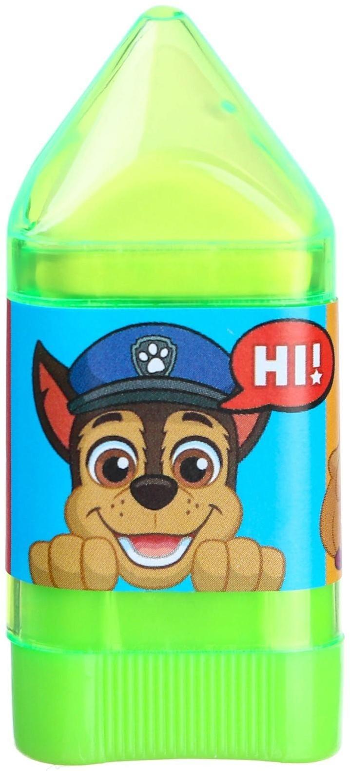 Точилка с ластиком, пластиковая, PAW PATROL