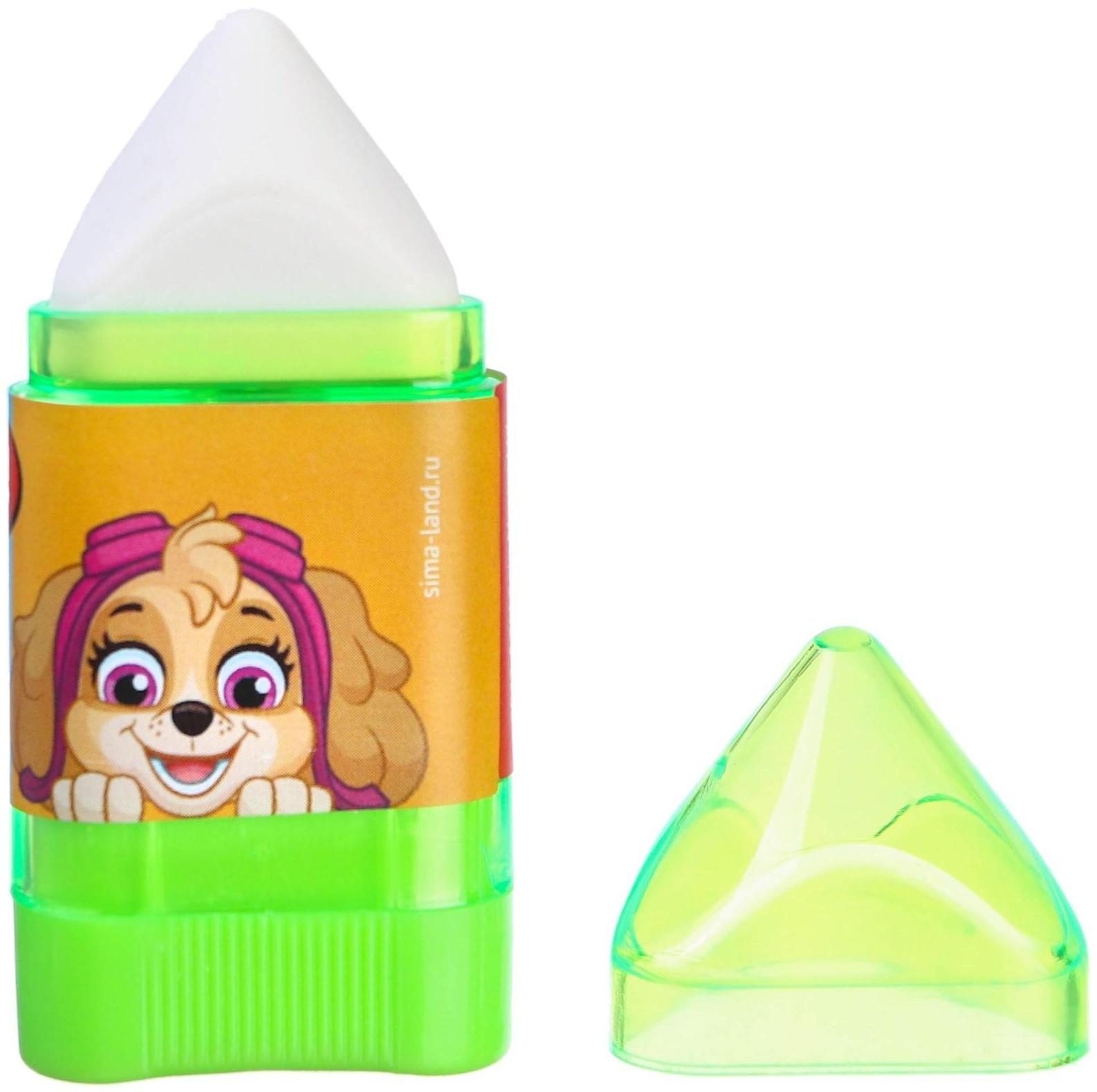 Точилка с ластиком, пластиковая, PAW PATROL