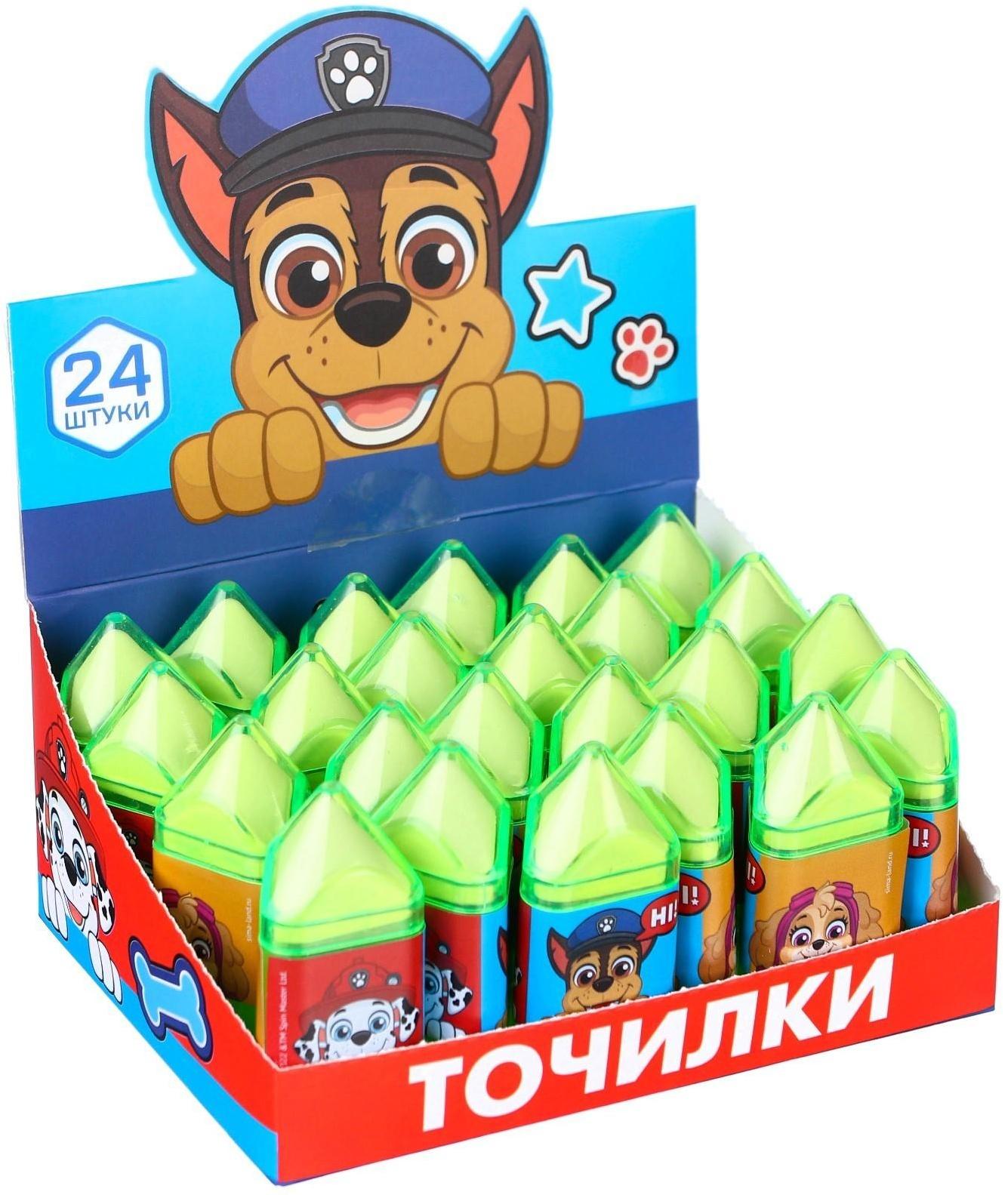 Точилка с ластиком, пластиковая, PAW PATROL