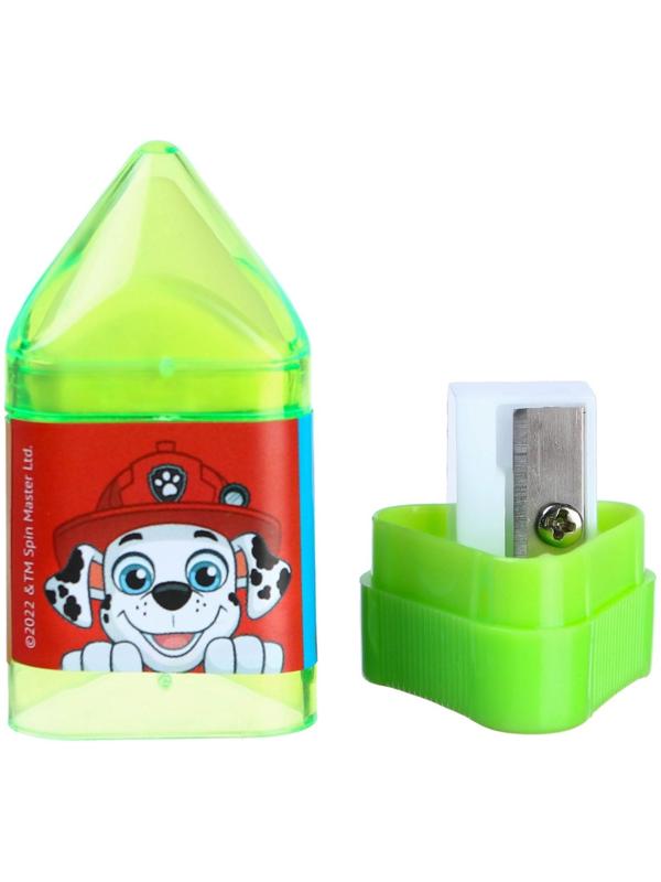 Точилка с ластиком, пластиковая, PAW PATROL