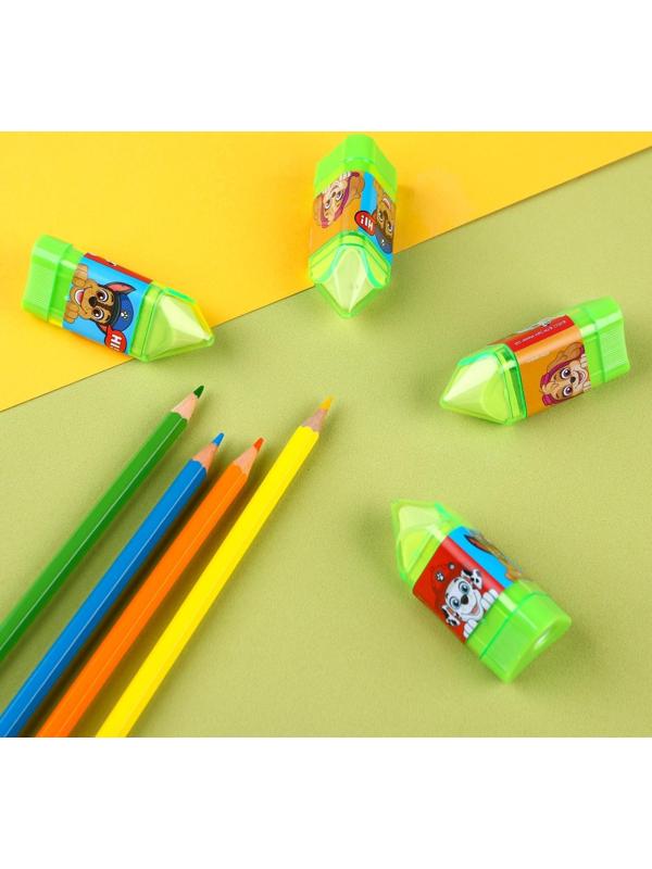 Точилка с ластиком, пластиковая, PAW PATROL