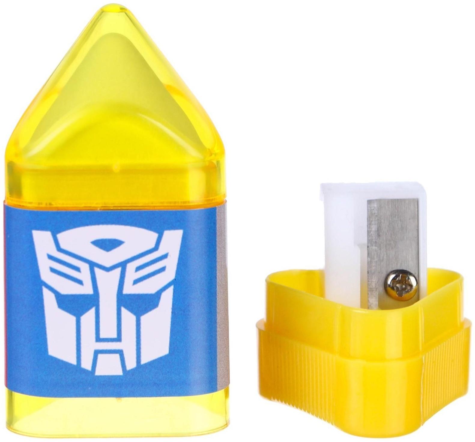 Точилка с ластиком, пластиковая, Трансформеры