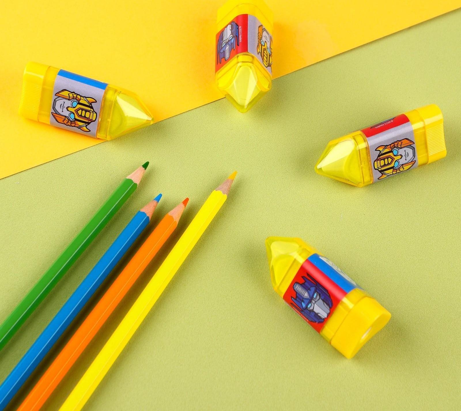 Точилка с ластиком, пластиковая, Трансформеры