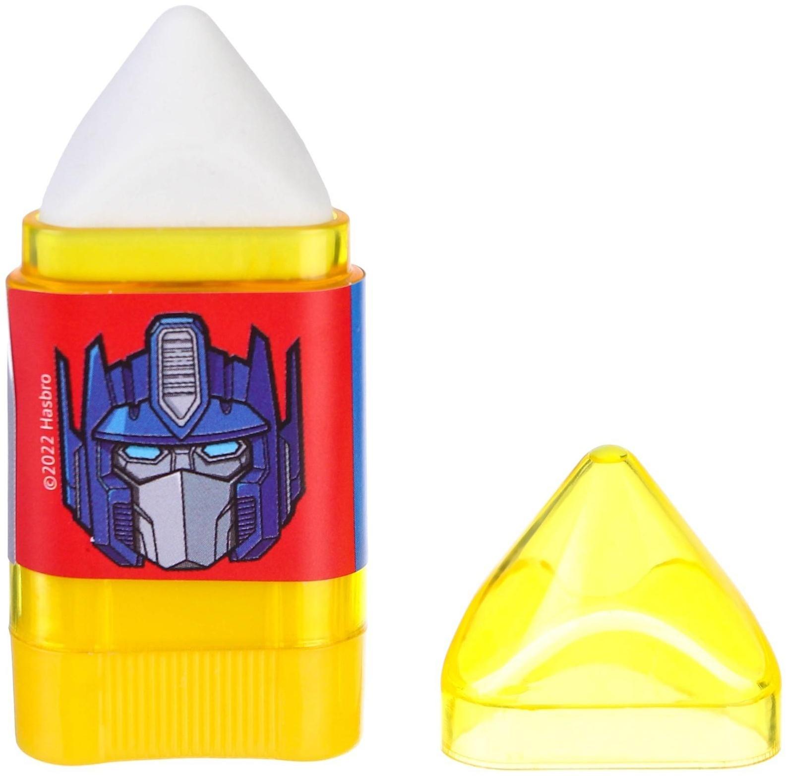 Точилка с ластиком, пластиковая, Трансформеры