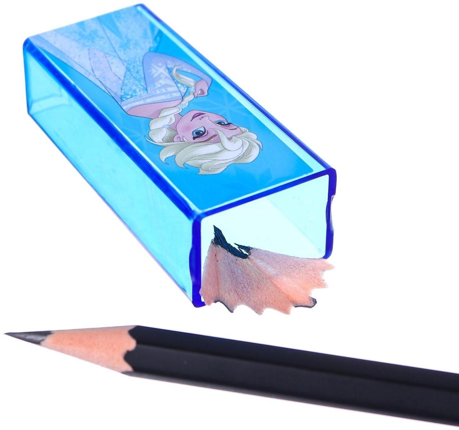 Точилка пластиковая прямоугольная, Холодное сердце