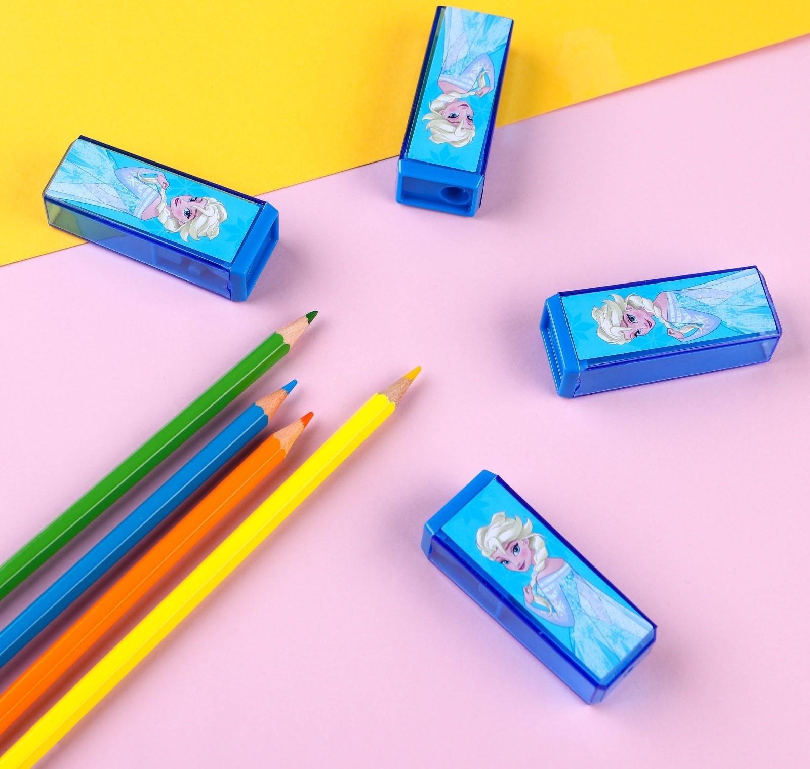 Точилка пластиковая прямоугольная, Холодное сердце