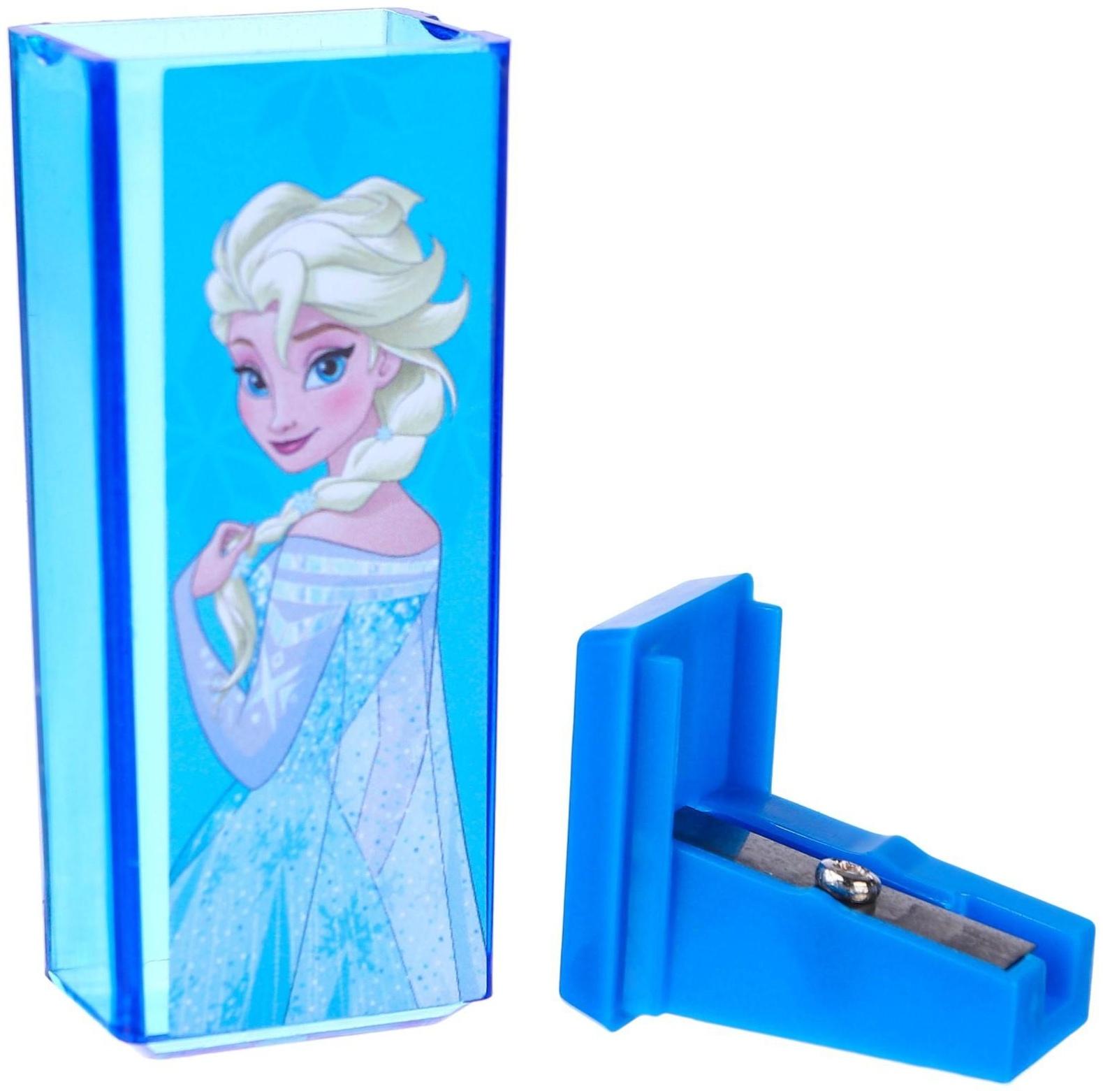 Точилка пластиковая прямоугольная, Холодное сердце