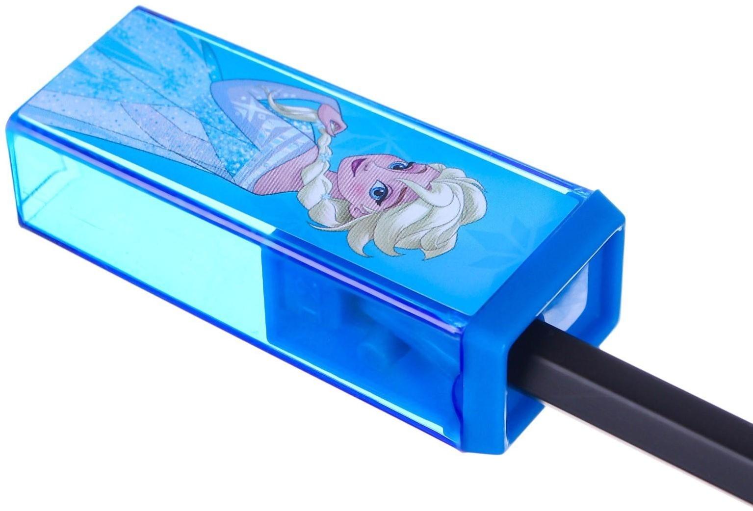 Точилка пластиковая прямоугольная, Холодное сердце