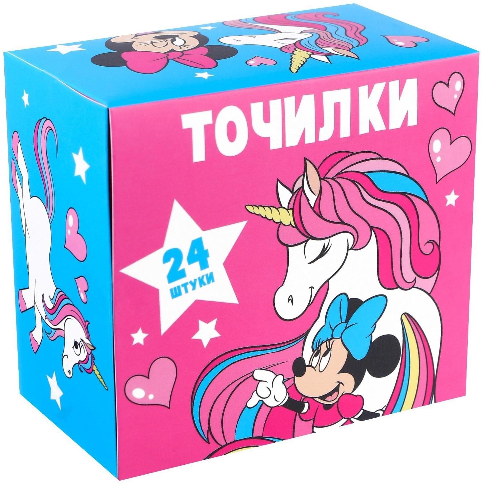 Точилка пластиковая прямоугольная, Минни Маус