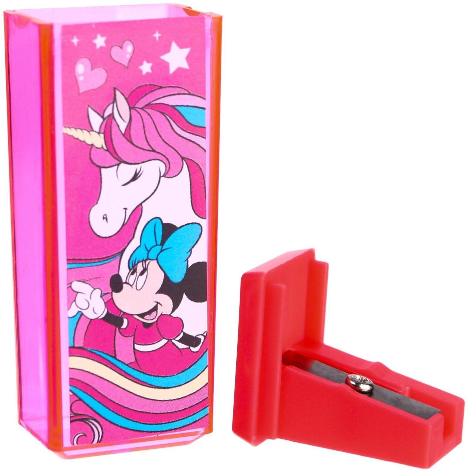 Точилка пластиковая прямоугольная, Минни Маус