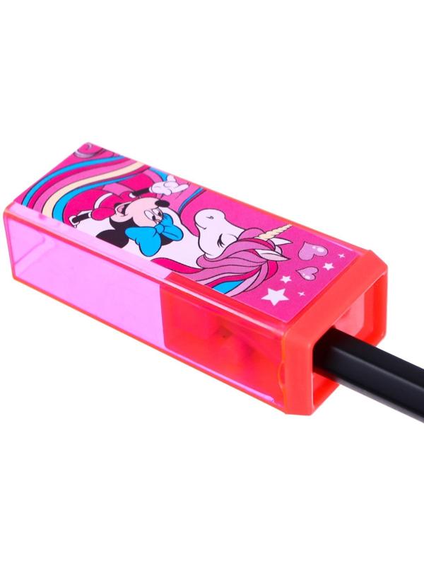 Точилка пластиковая прямоугольная, Минни Маус