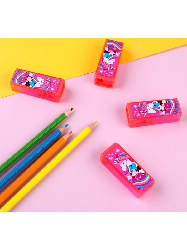 Точилка пластиковая прямоугольная, Минни Маус