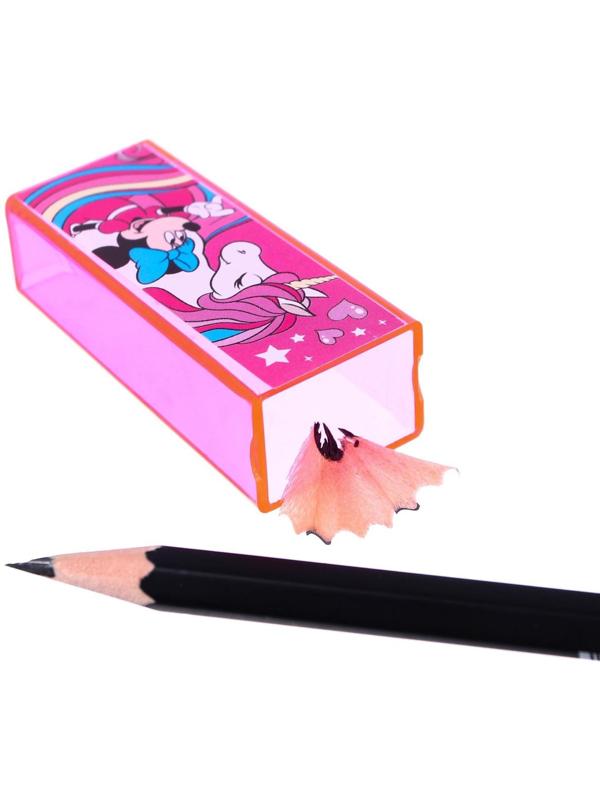 Точилка пластиковая прямоугольная, Минни Маус