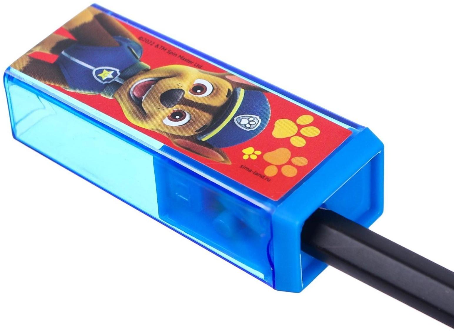 Точилка пластиковая прямоугольная, PAW PATROL