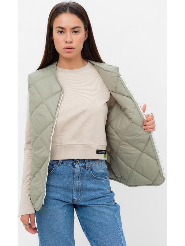 Жилет женский стеганый MIST размер 50, зелёный