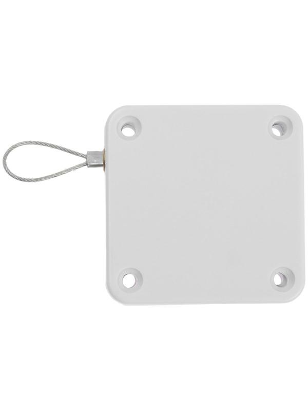 Доводчик дверной ТУНДРА, до 20 кг, цвет  белый, натяжение 1200 гр, длина троса 100 см