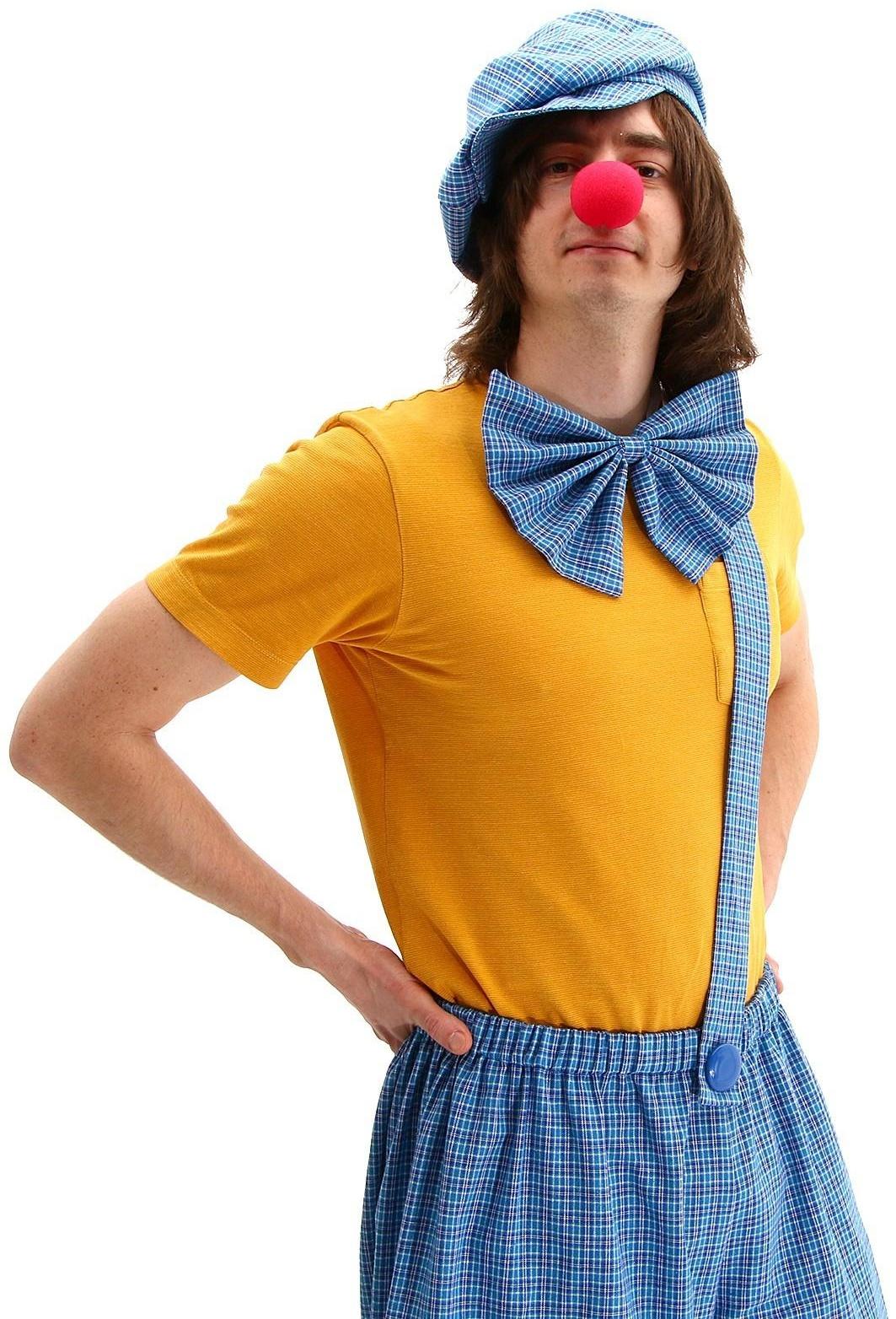 Карнавальный костюм «Клоун с бабочкой», голубая клетка, р. 48-56