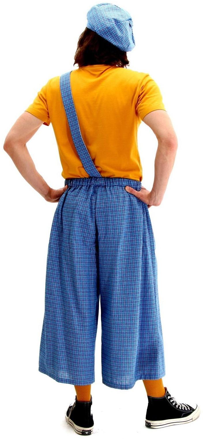 Карнавальный костюм «Клоун с бабочкой», голубая клетка, р. 48-56