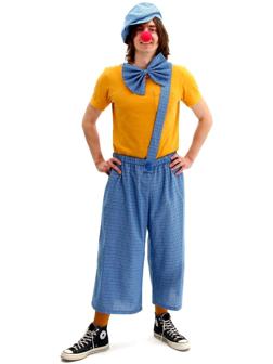 Карнавальный костюм «Клоун с бабочкой», голубая клетка, р. 48-56