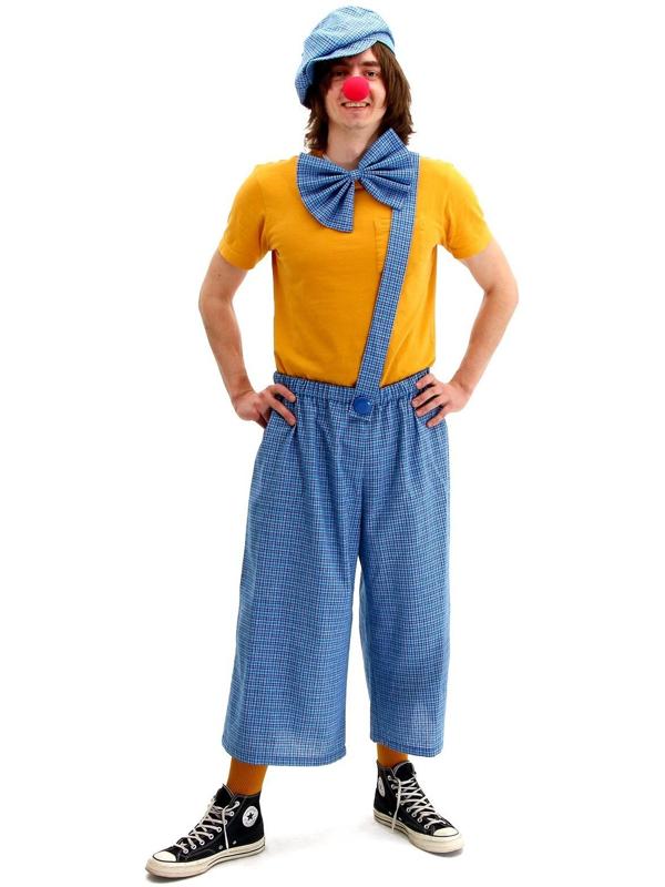 Карнавальный костюм «Клоун с бабочкой», голубая клетка, р. 48-56