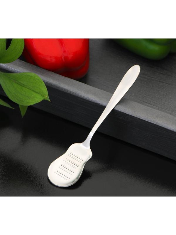 Терка для цедры Доляна Steel, 13,5×3 см, цвет серебряный