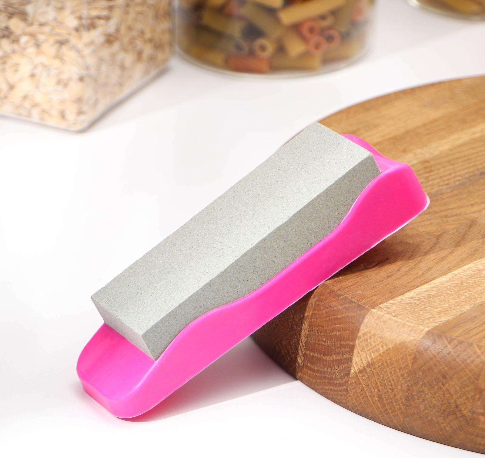 Точильный камень Доляна, 14,5 см, цвет МИКС