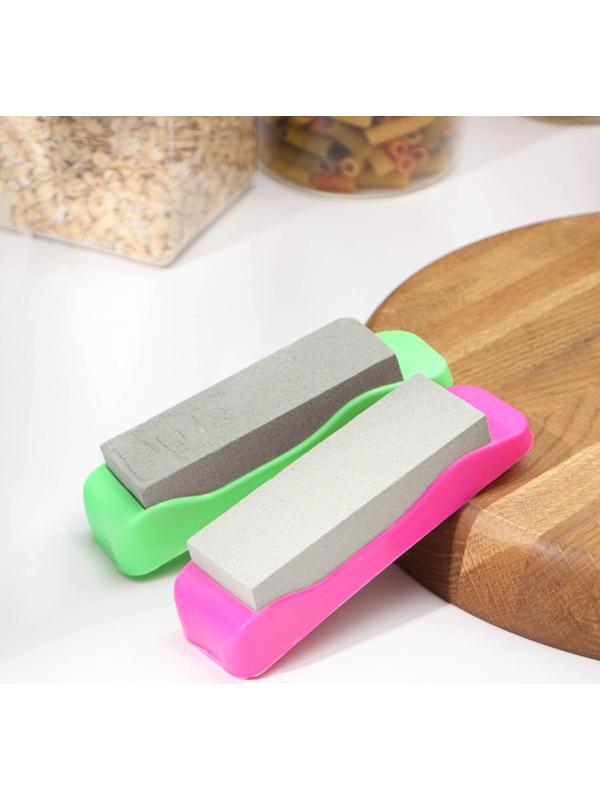 Точильный камень Доляна, 14,5 см, цвет МИКС