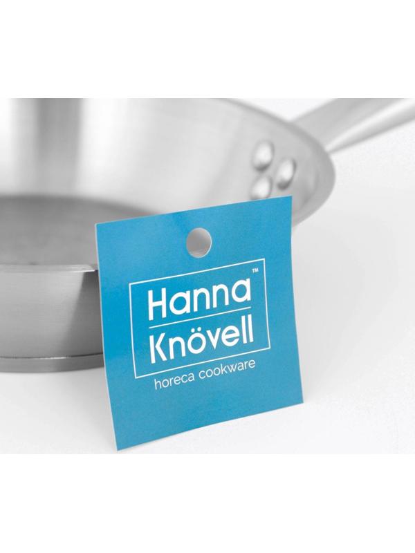 Сковорода из нержавеющей стали Hanna Knövell, d=22 см, h=5,5 см, толщина стенки 0,6 мм, длина ручки 21,5 см, индукция