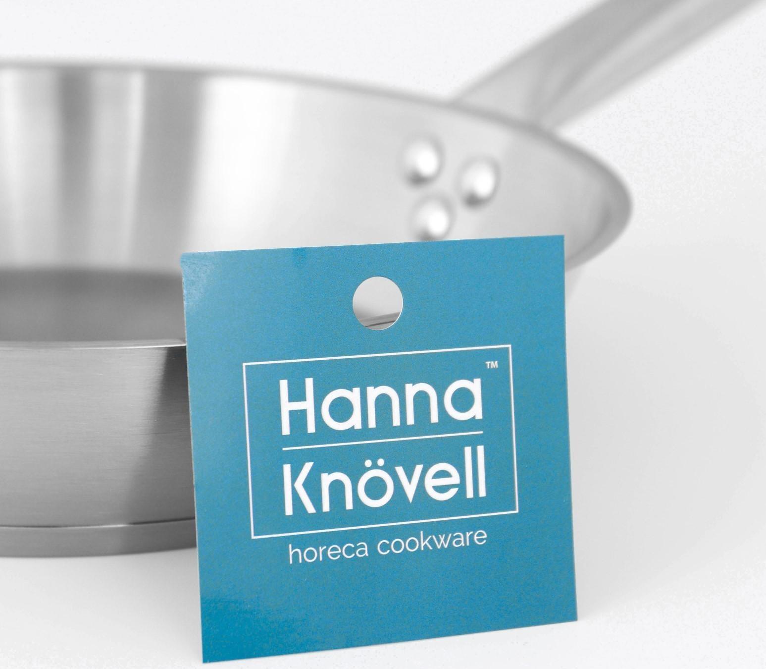 Сковорода из нержавеющей стали Hanna Knövell, d=24 см, h=5 см, толщина стенки 0,6 мм, длина ручки 21,5 см, индукция