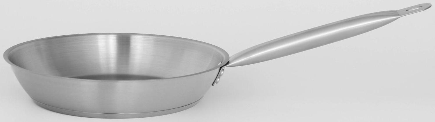 Сковорода из нержавеющей стали Hanna Knövell, d=26 см, h=5 см, толщина стенки 0,6 мм, длина ручки 25 см, индукция