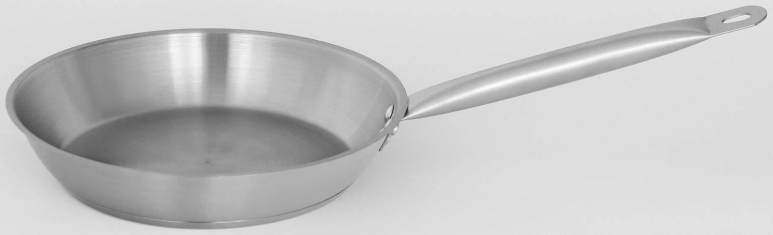 Сковорода из нержавеющей стали Hanna Knövell, d=26 см, h=5 см, толщина стенки 0,6 мм, длина ручки 25 см, индукция