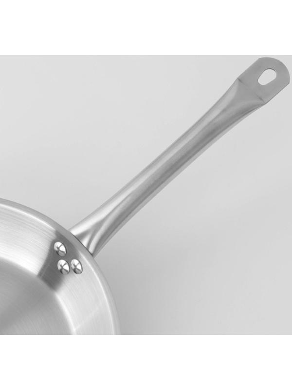 Сковорода из нержавеющей стали Hanna Knövell, d=26 см, h=5 см, толщина стенки 0,6 мм, длина ручки 25 см, индукция