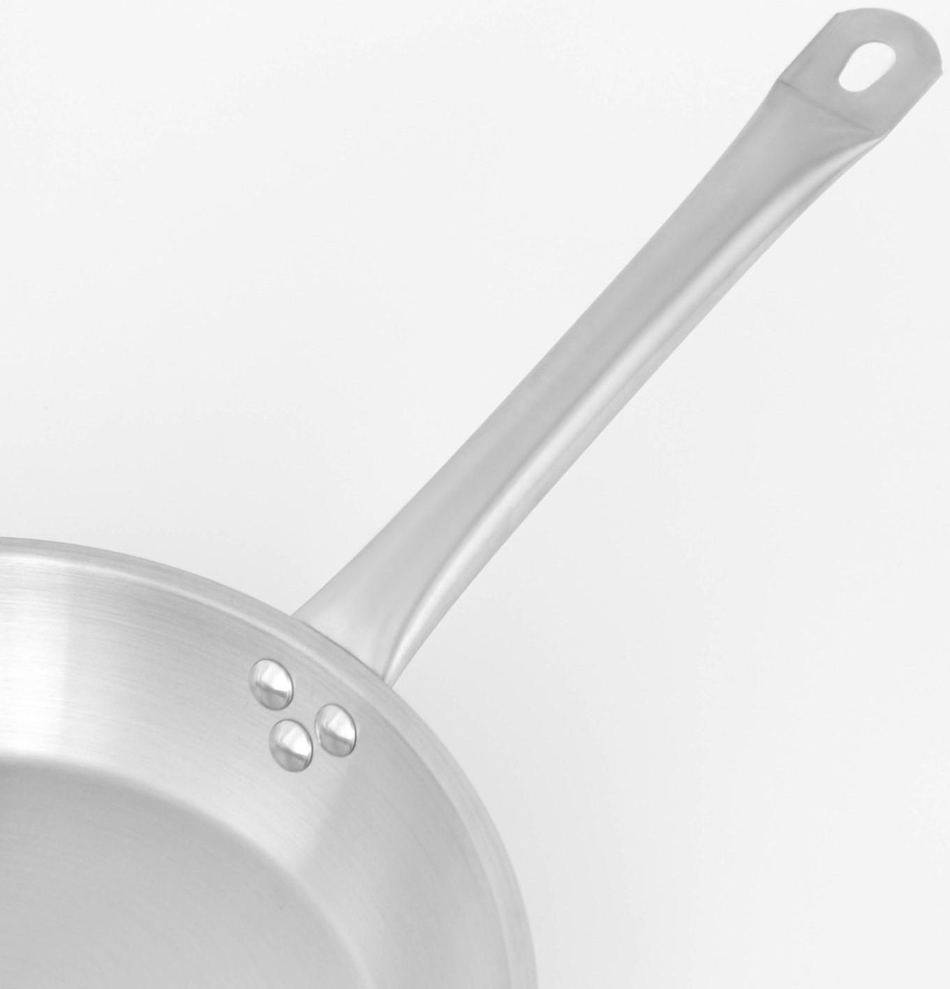 Сковорода из нержавеющей стали Hanna Knövell, d=28 см, h=5,5 см, толщина стенки 0,6 мм, длина ручки 25 см, индукция