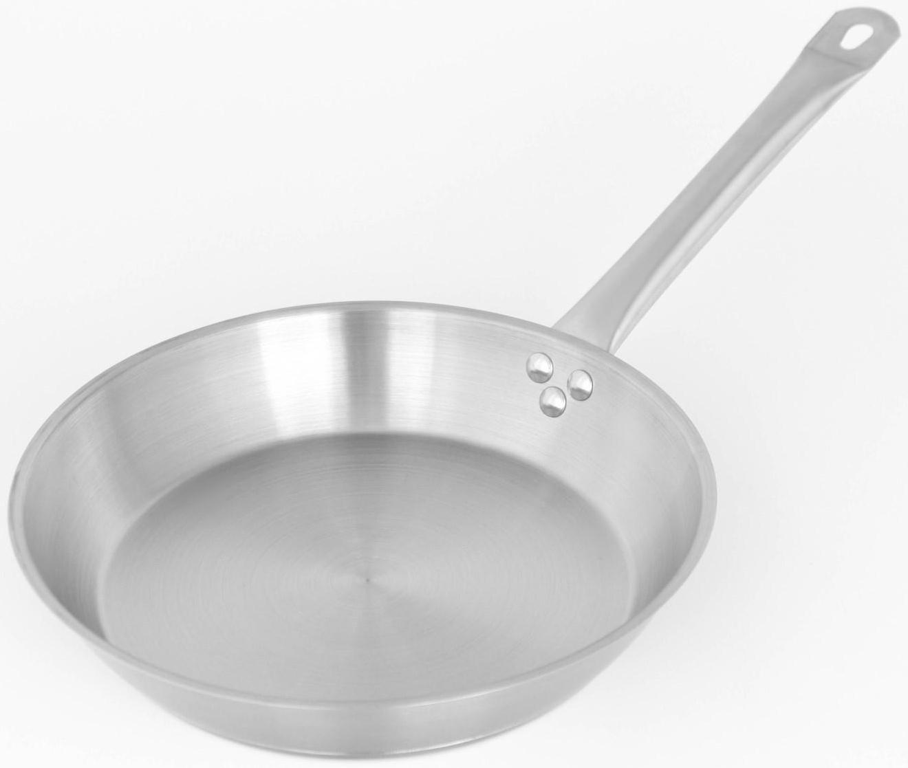 Сковорода из нержавеющей стали Hanna Knövell, d=28 см, h=5,5 см, толщина стенки 0,6 мм, длина ручки 25 см, индукция
