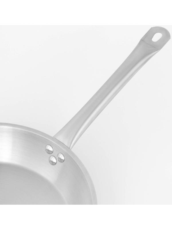 Сковорода из нержавеющей стали Hanna Knövell, d=28 см, h=5,5 см, толщина стенки 0,6 мм, длина ручки 25 см, индукция