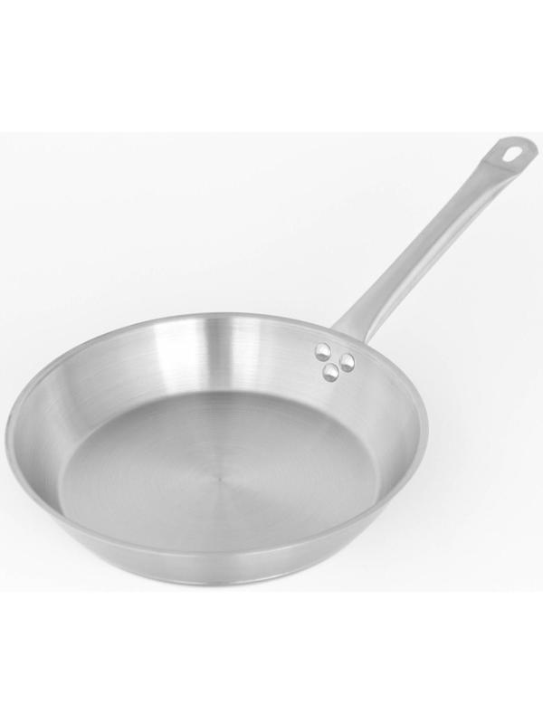 Сковорода из нержавеющей стали Hanna Knövell, d=28 см, h=5,5 см, толщина стенки 0,6 мм, длина ручки 25 см, индукция