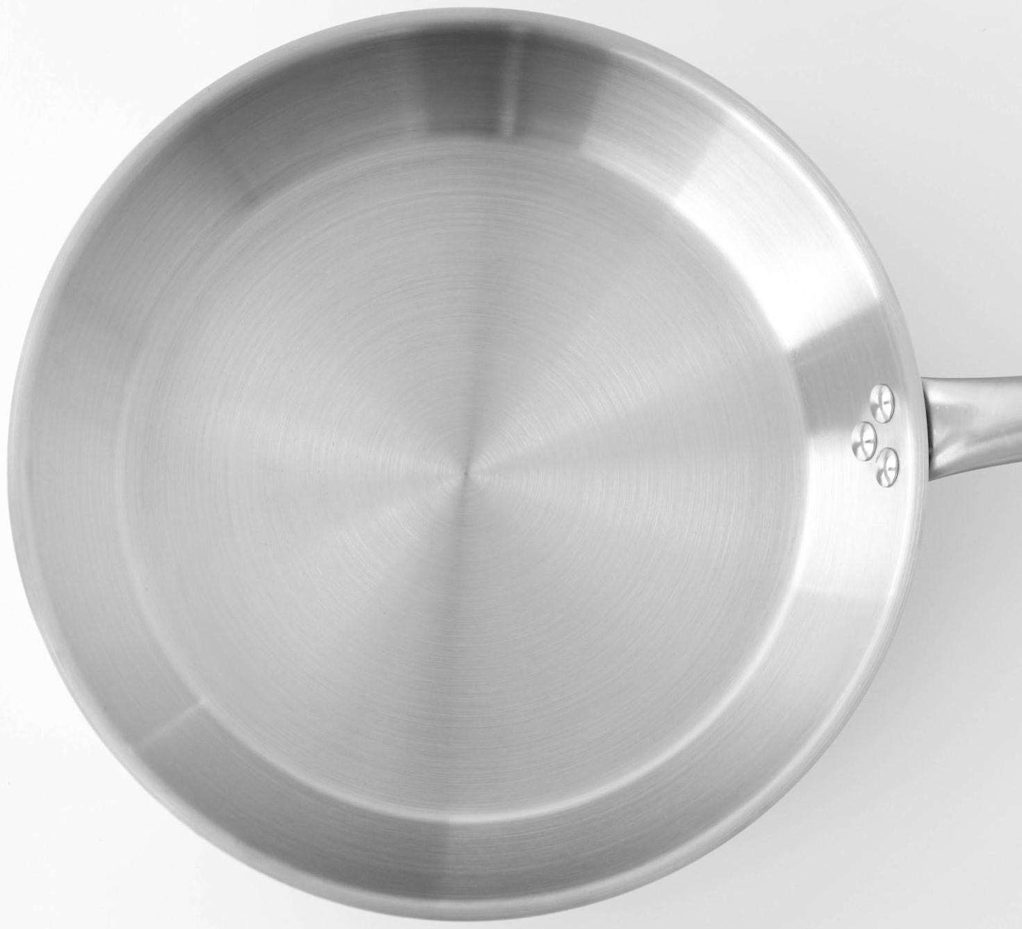 Сковорода из нержавеющей стали Hanna Knövell, d=30 см, h=5,5 см, толщина стенки 0,6 мм, длина ручки 24,5 см, индукция