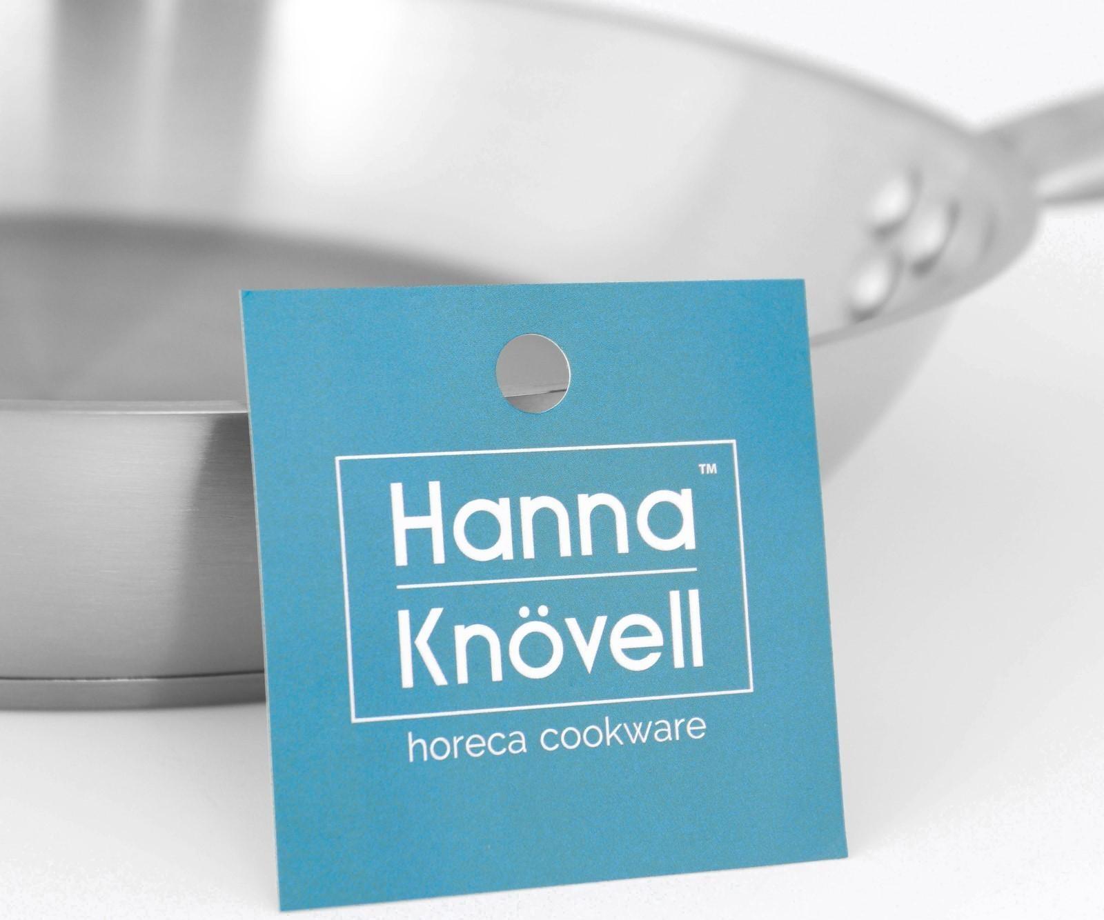 Сковорода из нержавеющей стали Hanna Knövell, d=30 см, h=5,5 см, толщина стенки 0,6 мм, длина ручки 24,5 см, индукция