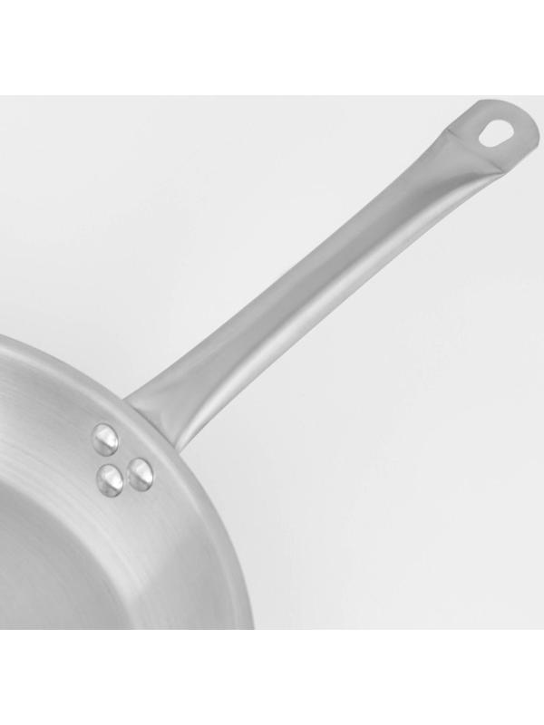 Сковорода из нержавеющей стали Hanna Knövell, d=30 см, h=5,5 см, толщина стенки 0,6 мм, длина ручки 24,5 см, индукция