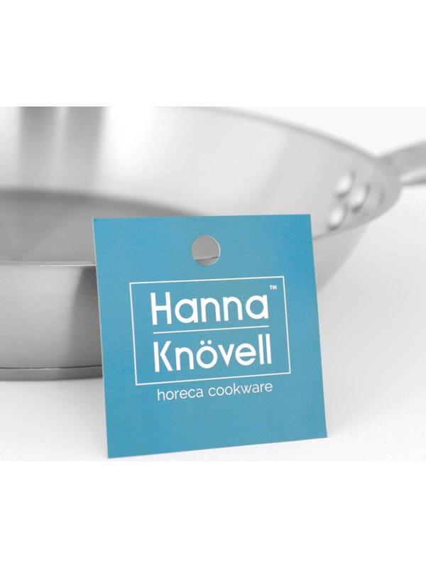 Сковорода из нержавеющей стали Hanna Knövell, d=30 см, h=5,5 см, толщина стенки 0,6 мм, длина ручки 24,5 см, индукция