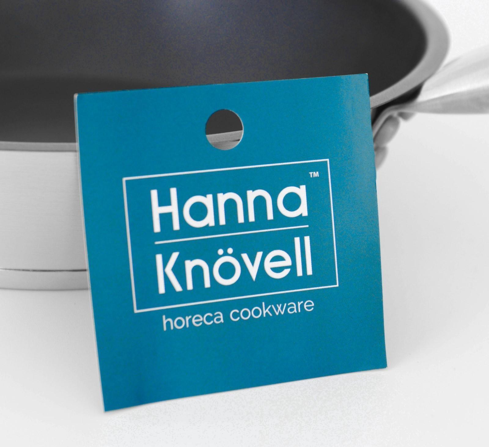 Сковорода из нержавеющей стали Hanna Knövell, d=22 см, h=5,5 см, толщина стенки 0,6 мм, длина ручки 21,5 см, антипригарное покрытие, индукция