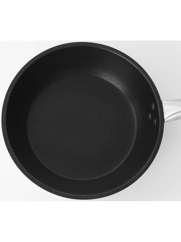 Сковорода из нержавеющей стали Hanna Knövell, d=22 см, h=5,5 см, толщина стенки 0,6 мм, длина ручки 21,5 см, антипригарное покрытие, индукция