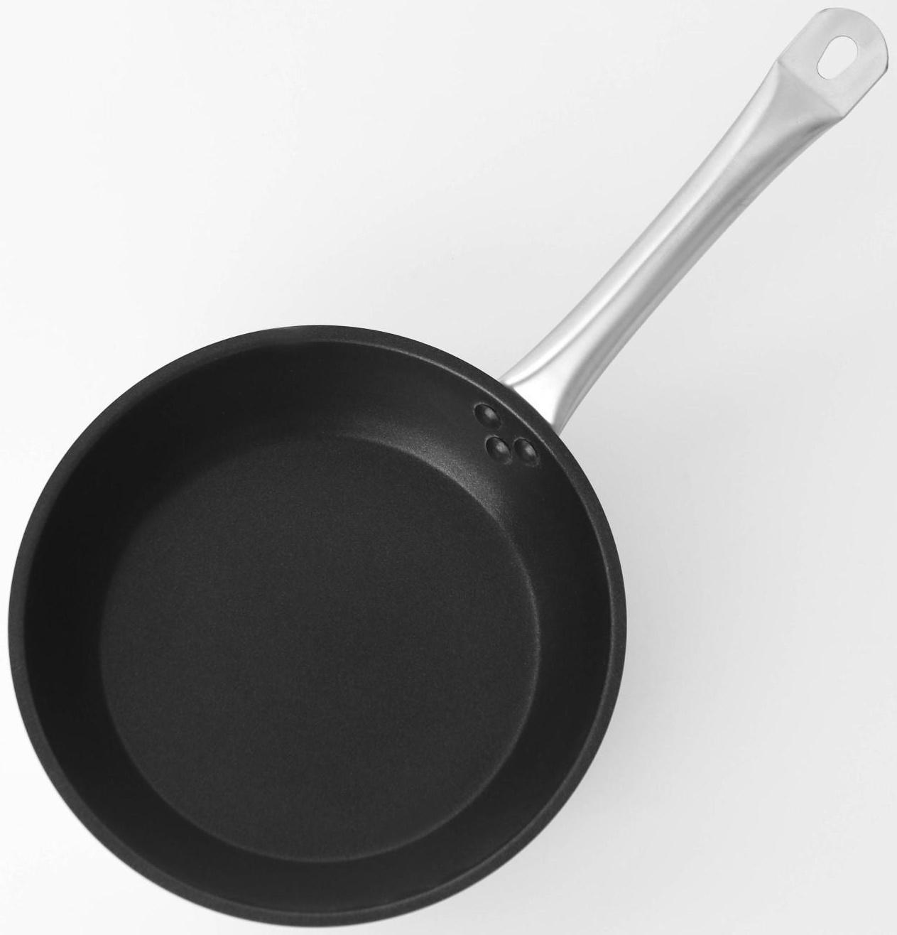 Сковорода из нержавеющей стали Hanna Knövell, d=24 см, h=5,5, толщина стенки 0,6 мм, длина ручки 21,5 см, антипригарное покрытие, индукция
