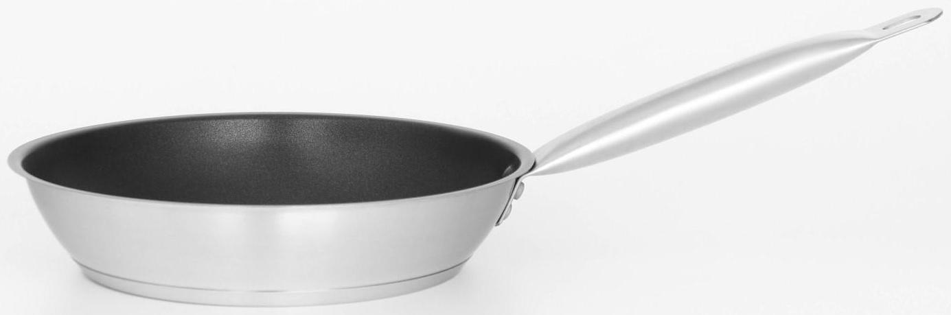 Сковорода из нержавеющей стали Hanna Knövell, d=24 см, h=5,5, толщина стенки 0,6 мм, длина ручки 21,5 см, антипригарное покрытие, индукция